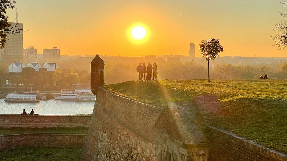 Sunset at Belgrade Fortress. Photo by Aleksandar Pavlovic on Unsplash