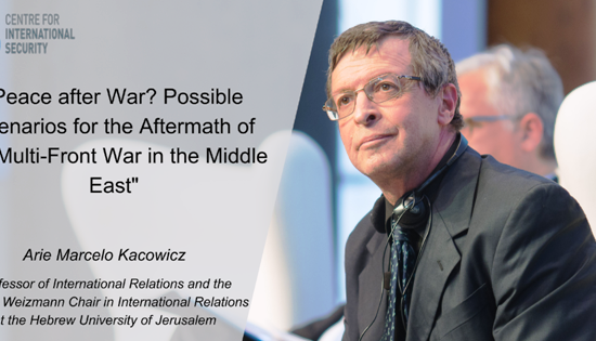 Позив на предавање “Peace after War? Possible Scenarios for the Aftermath of the Multi-Front War in the Middle East”